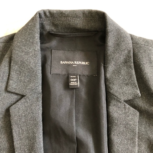 Banana Republic Charcoal Grey Blazer - Picture 3 of 3